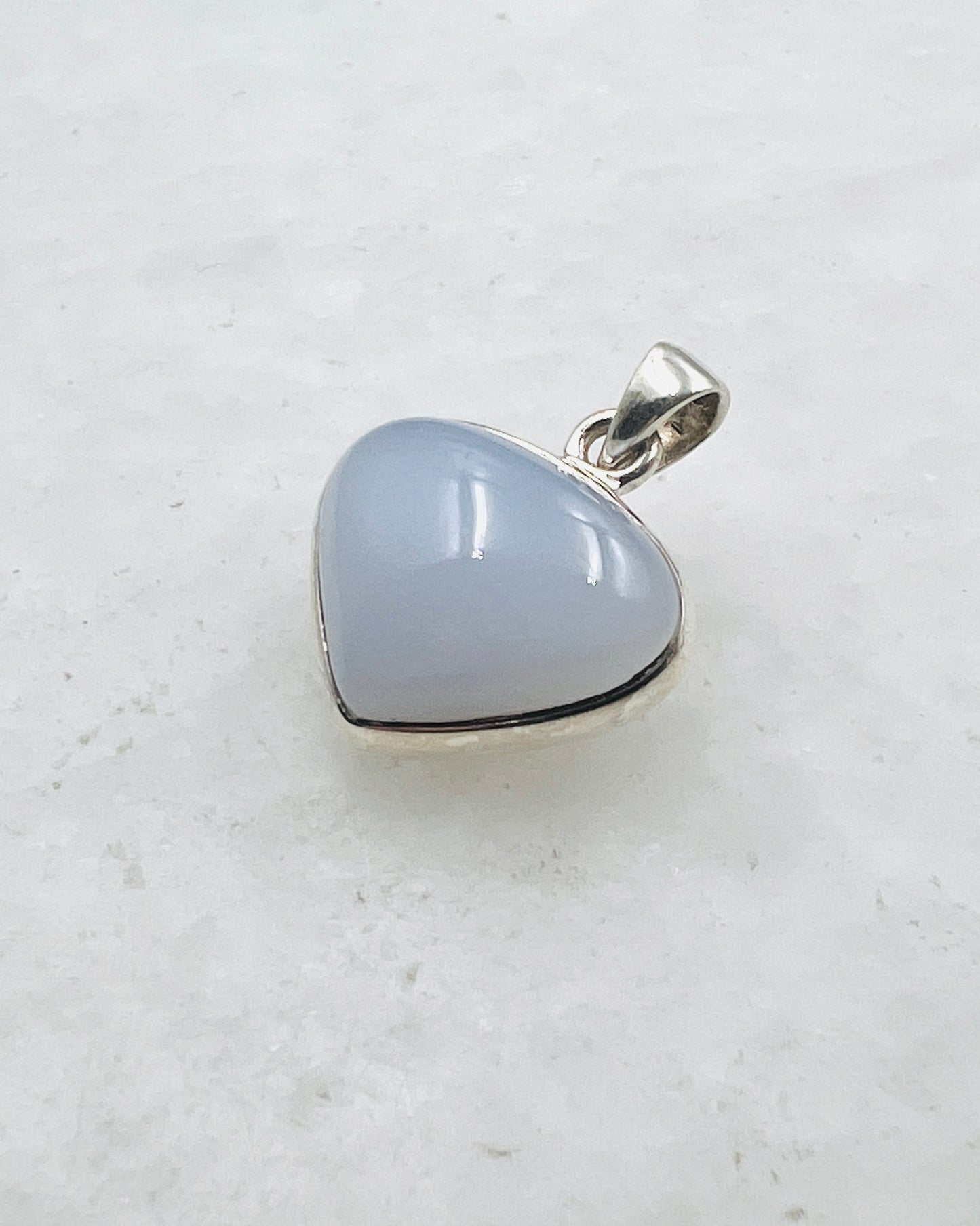 Calcédoine bleue (turque) en argent 925