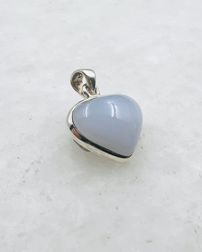Calcédoine bleue (turque) en argent 925