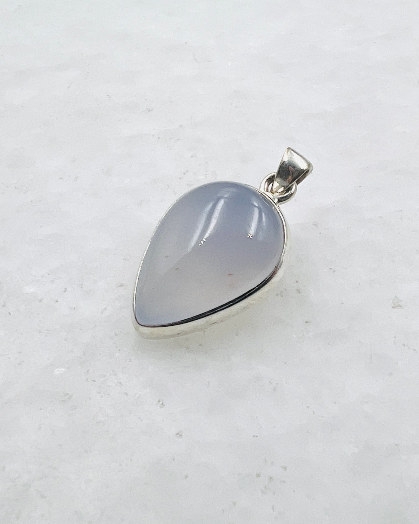 Calcédoine bleue (turque) en argent 925