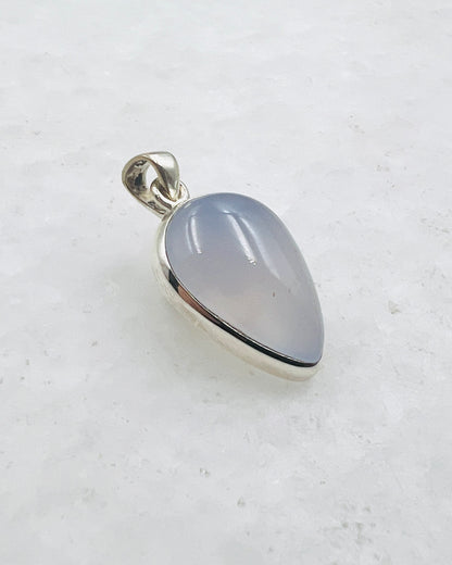 Calcédoine bleue (turque) en argent 925