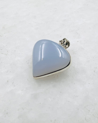 Calcédoine bleue (turque) en argent 925