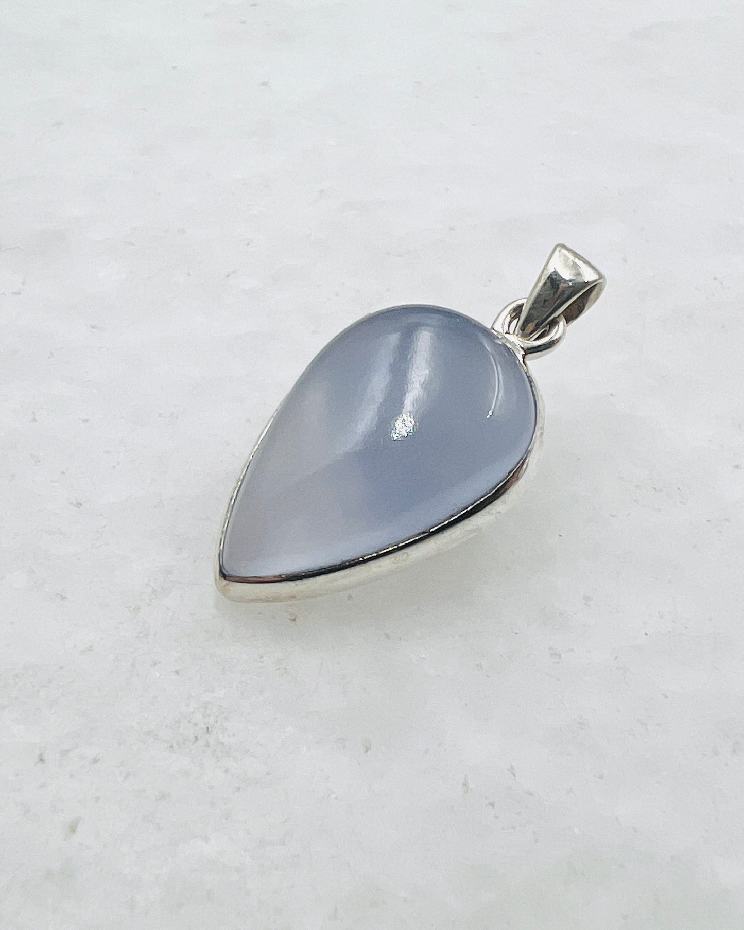 Blue Chalcedony (Turkish) in 0.925 Silver