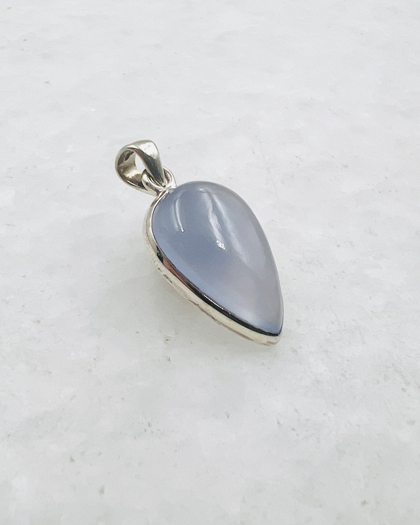 Blue Chalcedony (Turkish) in 0.925 Silver