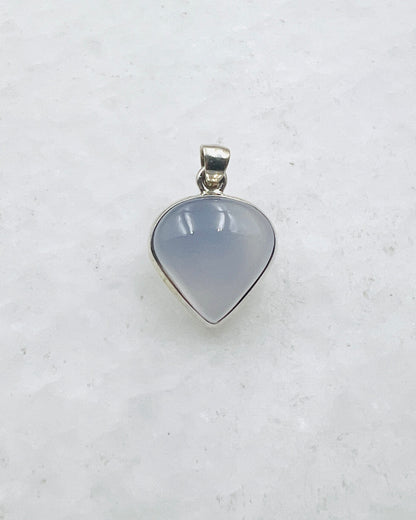 Calcédoine bleue (turque) en argent 925