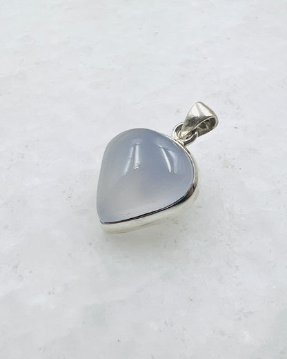 Calcédoine bleue (turque) en argent 925