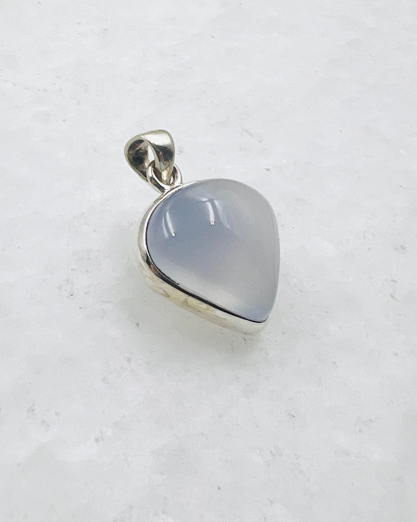 Calcédoine bleue (turque) en argent 925
