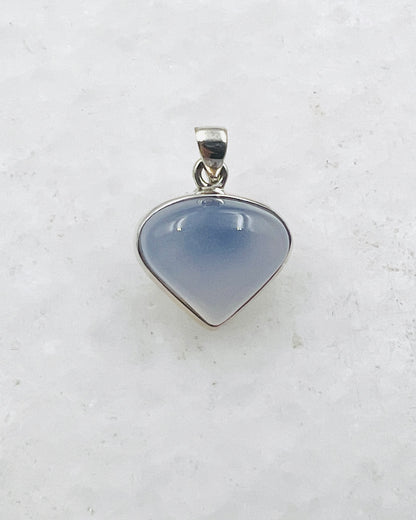 Calcédoine bleue (turque) en argent 925