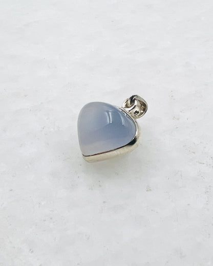 Calcédoine bleue (turque) en argent 925