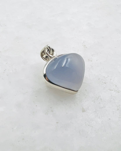Calcédoine bleue (turque) en argent 925