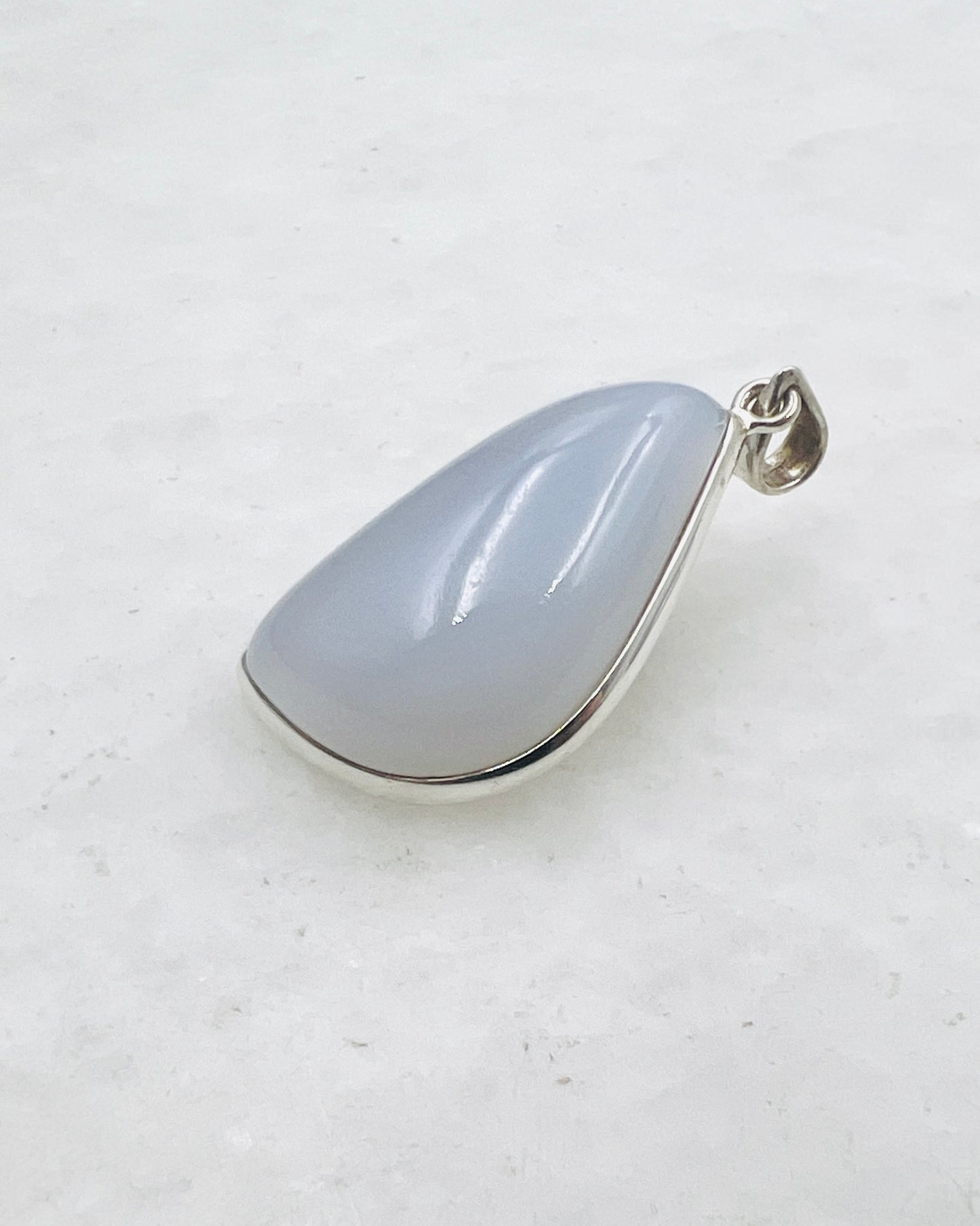 Calcédoine bleue (turque) en argent 925
