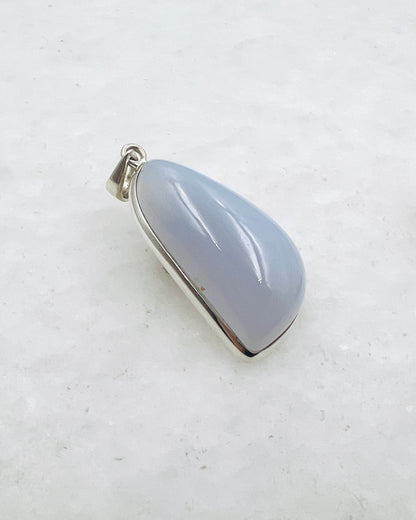 Calcédoine bleue (turque) en argent 925