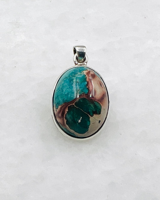 Blue Royal Sediment Jasper (Indonesia) in 0.925 Silver