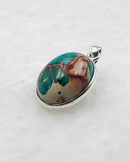 Blue Royal Sediment Jasper (Indonesia) in 0.925 Silver