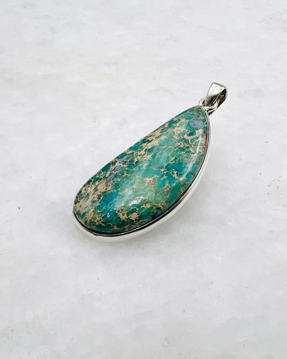 Blue Royal Sediment Jasper (Indonesia) in 0.925 Silver