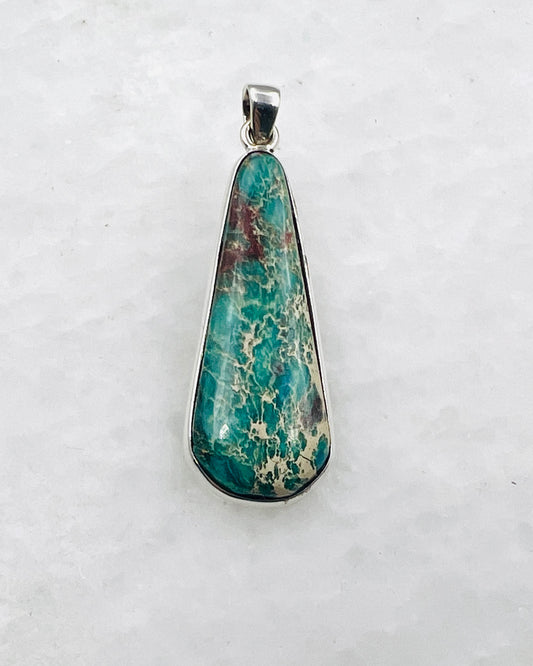 Blue Royal Sediment Jasper (Indonesia) in 0.925 Silver