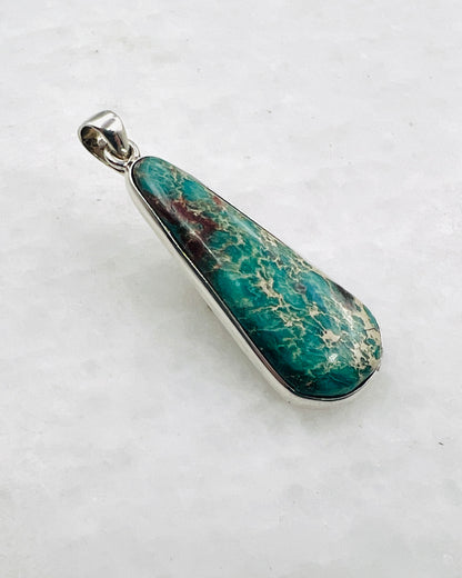 Blue Royal Sediment Jasper (Indonesia) in 0.925 Silver