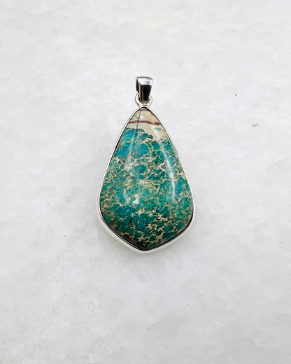 Blue Royal Sediment Jasper (Indonesia) in 0.925 Silver