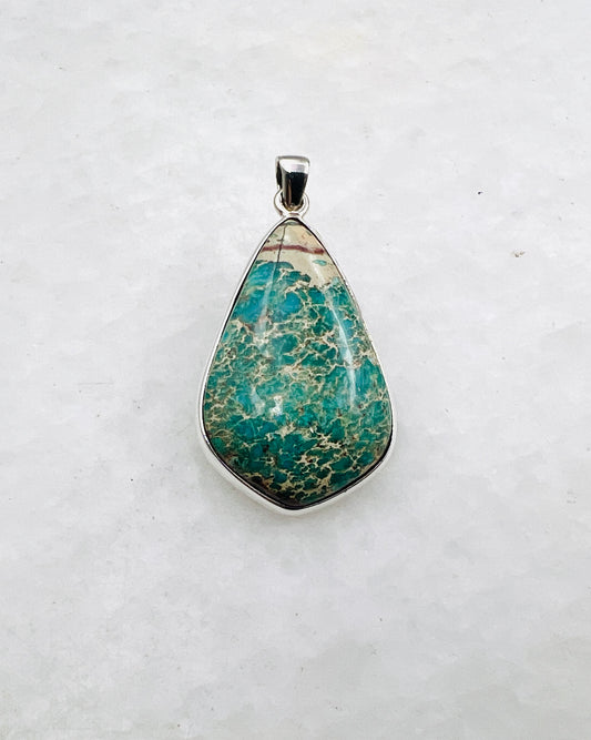 Blue Royal Sediment Jasper (Indonesia) in 0.925 Silver