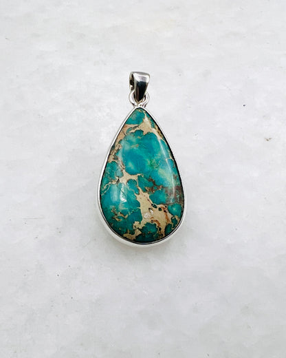 Blue Royal Sediment Jasper (Indonesia) in 0.925 Silver