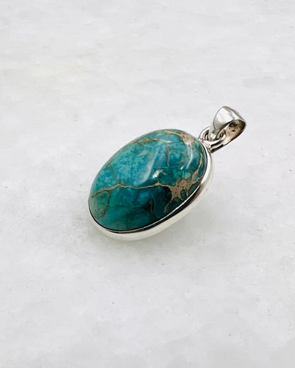 Blue Royal Sediment Jasper (Indonesia) in 0.925 Silver