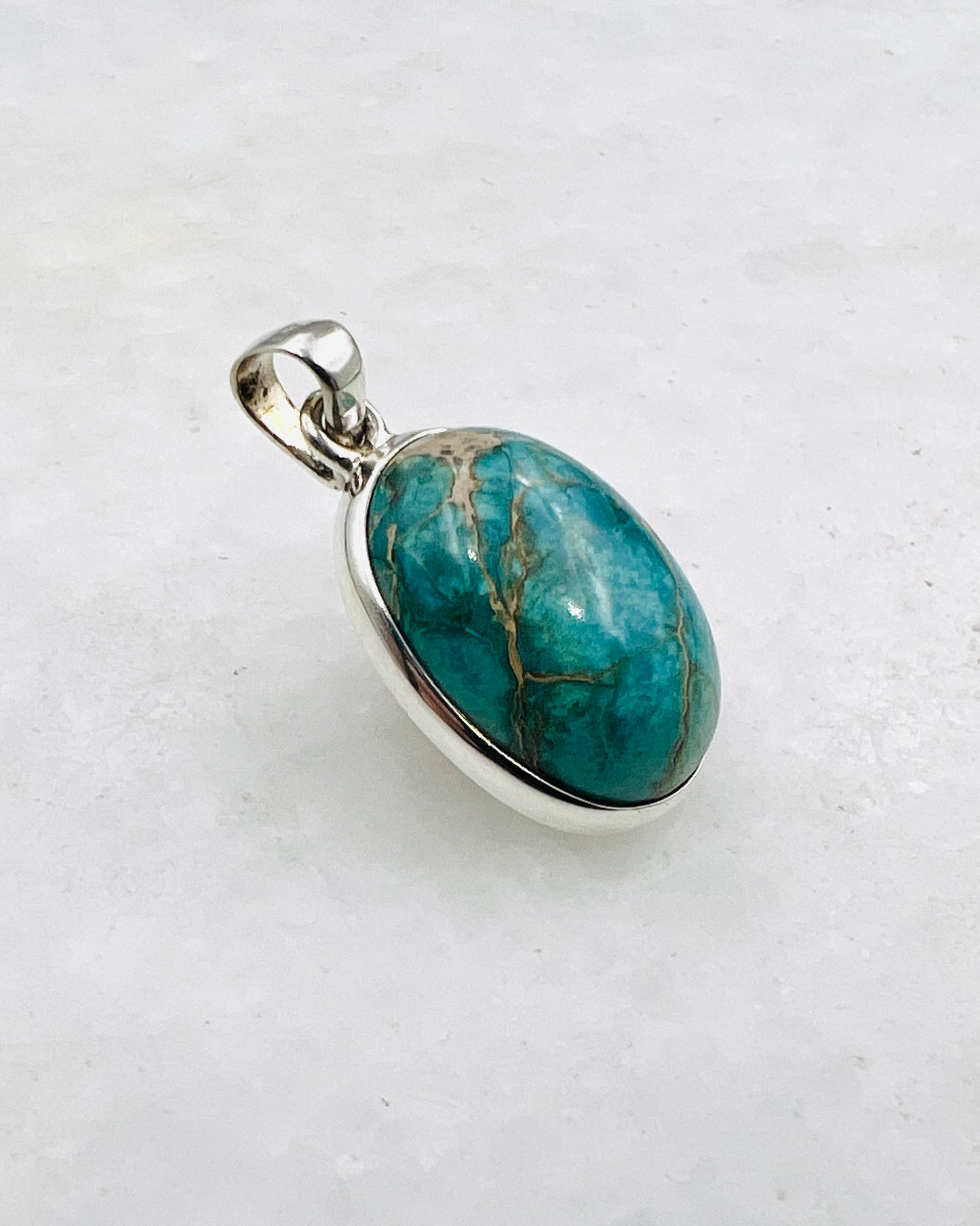 Blue Royal Sediment Jasper (Indonesia) in 0.925 Silver