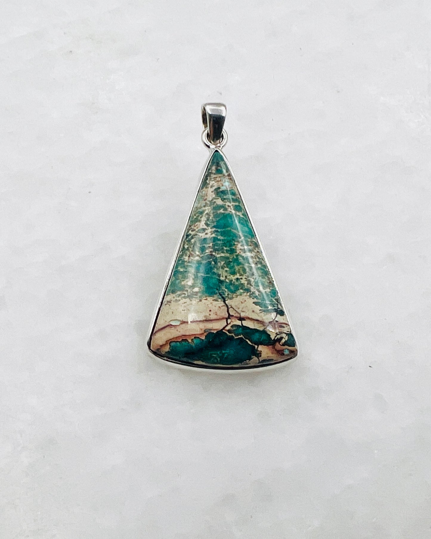 Blue Royal Sediment Jasper (Indonesia) in 0.925 Silver