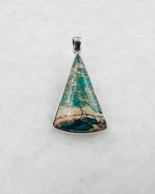 Blue Royal Sediment Jasper (Indonesia) in 0.925 Silver