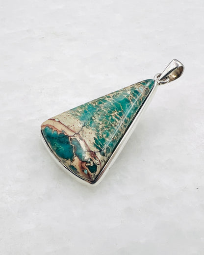 Blue Royal Sediment Jasper (Indonesia) in 0.925 Silver