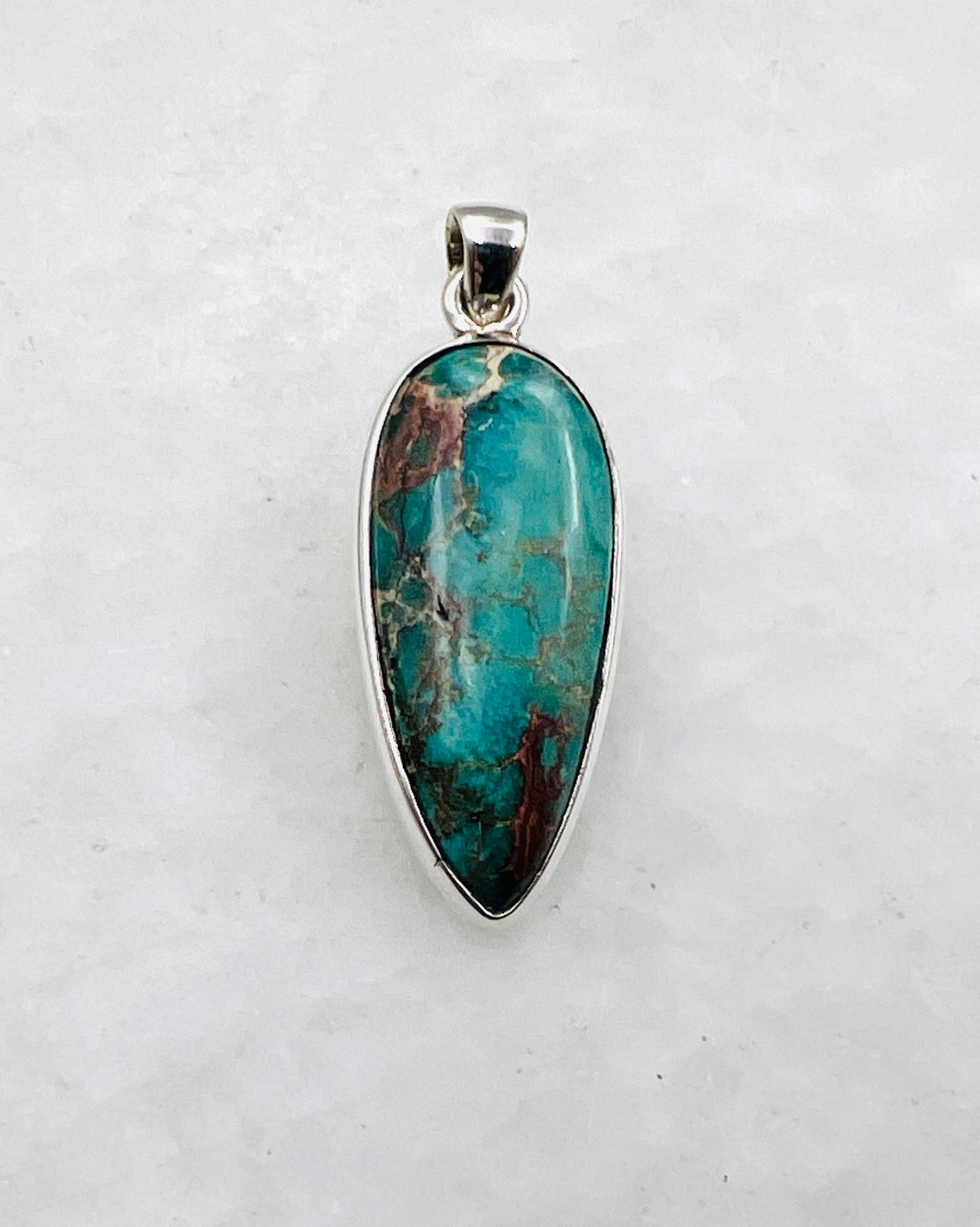 Blue Royal Sediment Jasper (Indonesia) in 0.925 Silver
