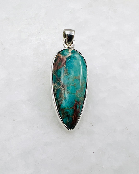 Blue Royal Sediment Jasper (Indonesia) in 0.925 Silver