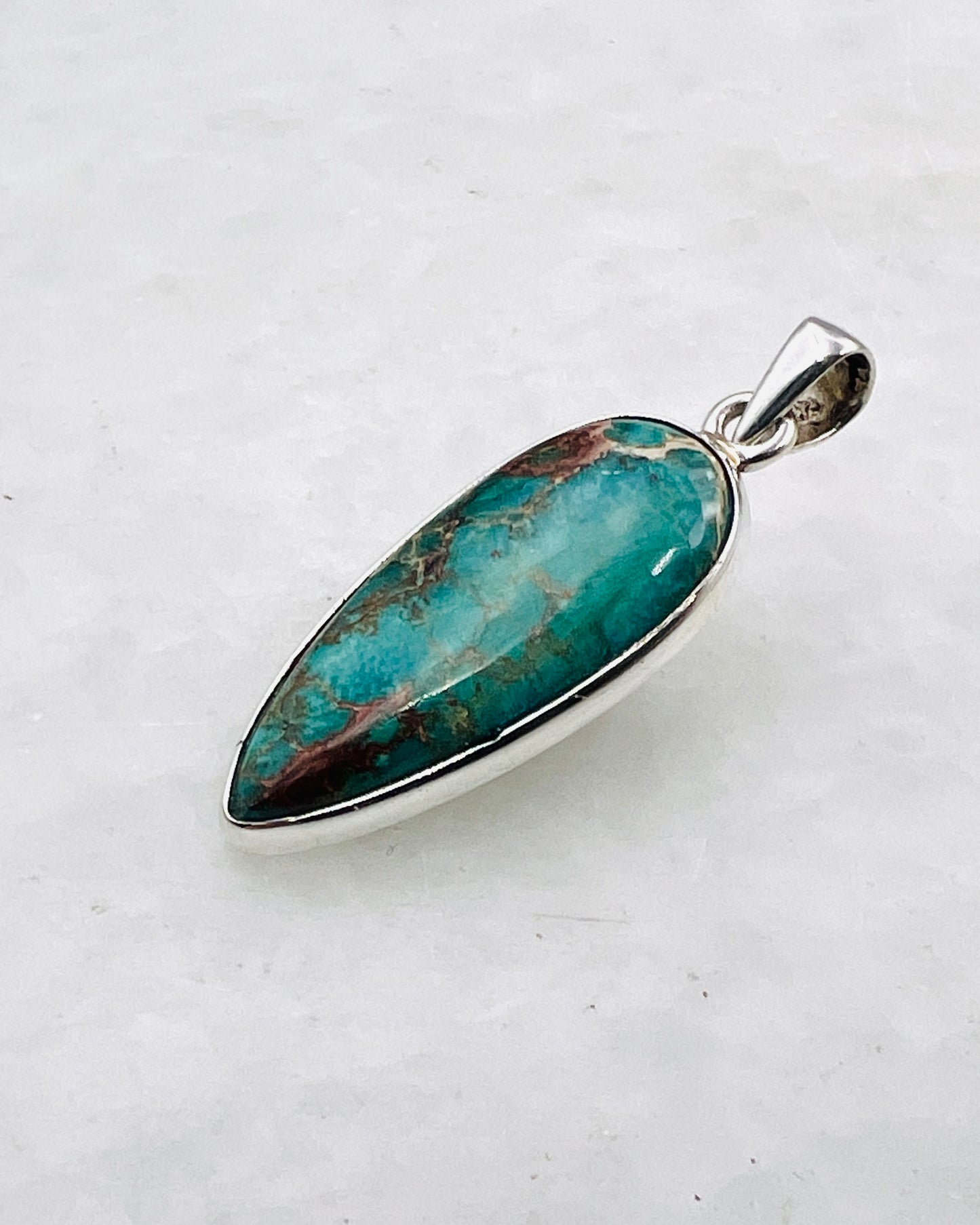 Blue Royal Sediment Jasper (Indonesia) in 0.925 Silver