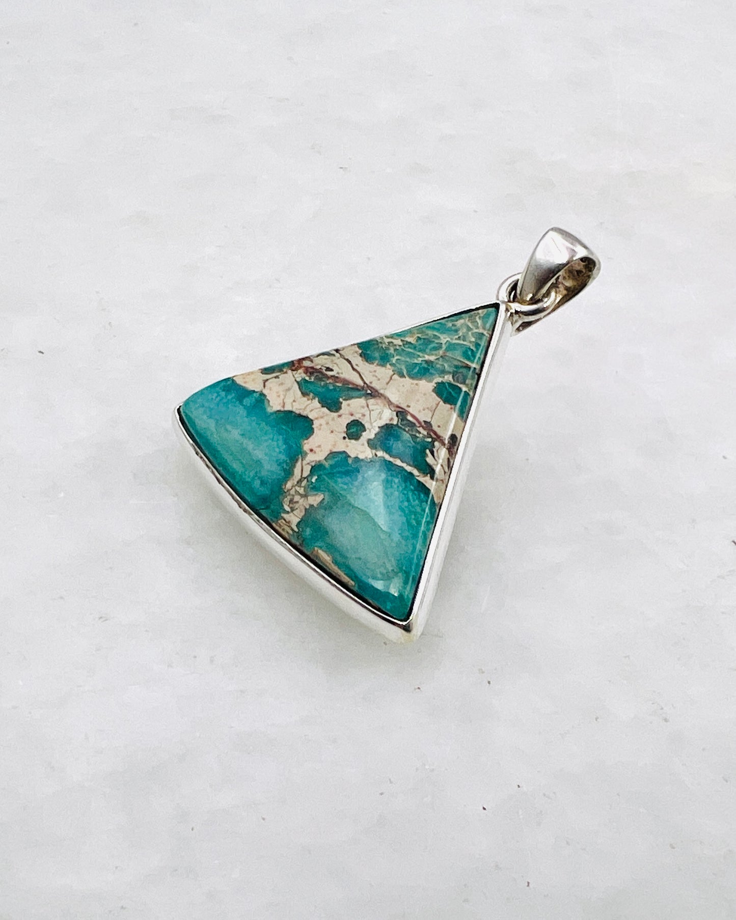 Blue Royal Sediment Jasper (Indonesia) in 0.925 Silver