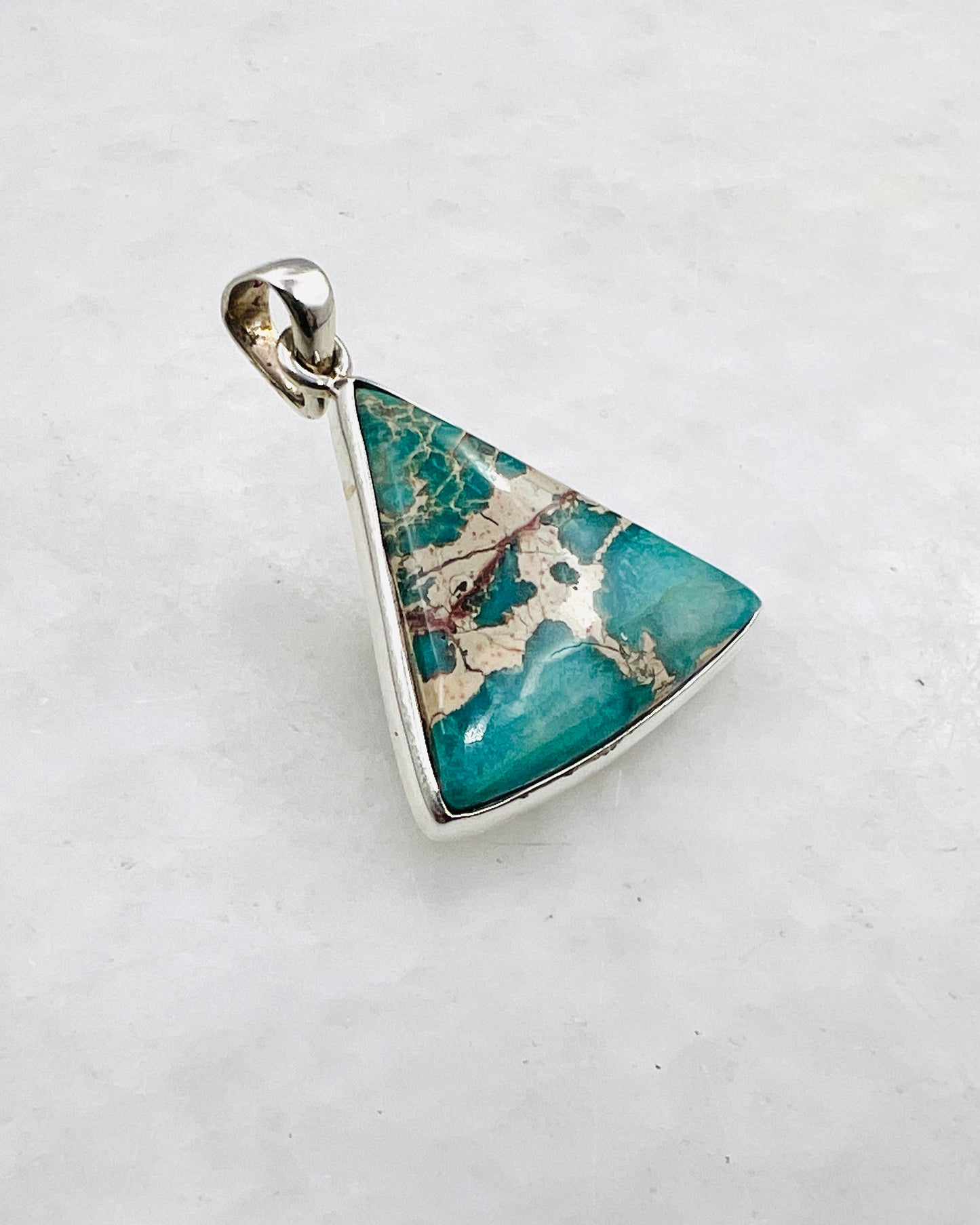 Blue Royal Sediment Jasper (Indonesia) in 0.925 Silver