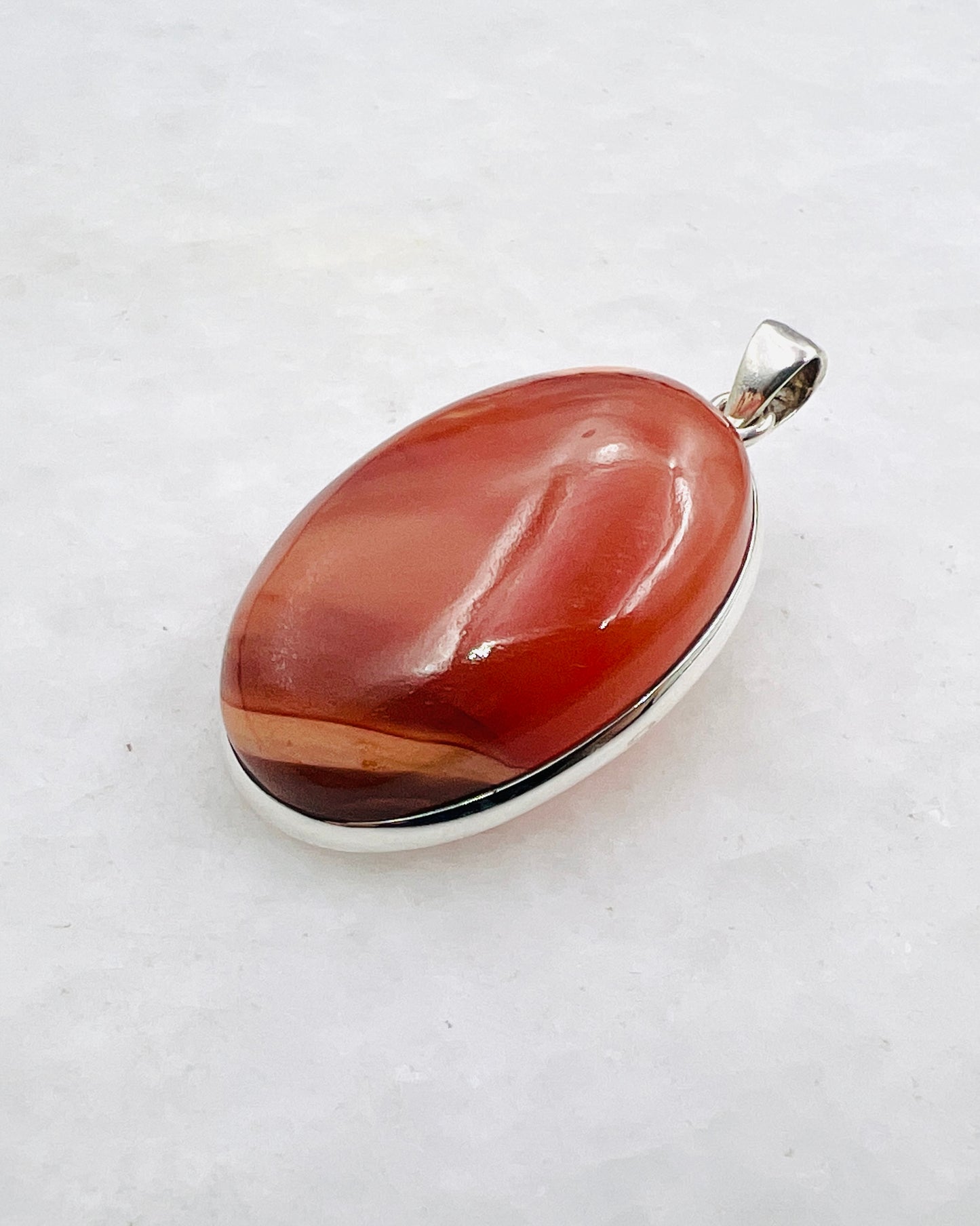Natural Carnelian (India) in 0.925 Silver