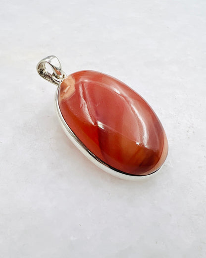 Natural Carnelian (India) in 0.925 Silver