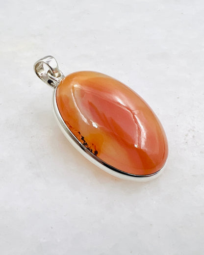 Natural Carnelian (India) in 0.925 Silver