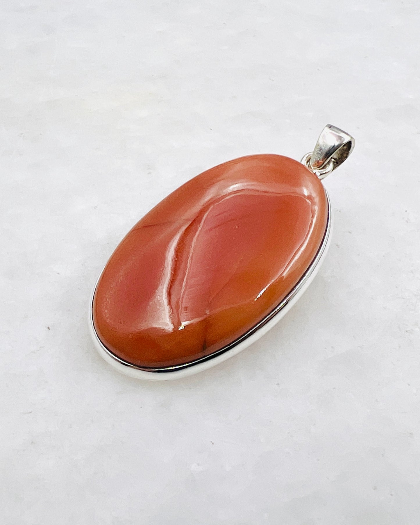Natural Carnelian (India) in 0.925 Silver
