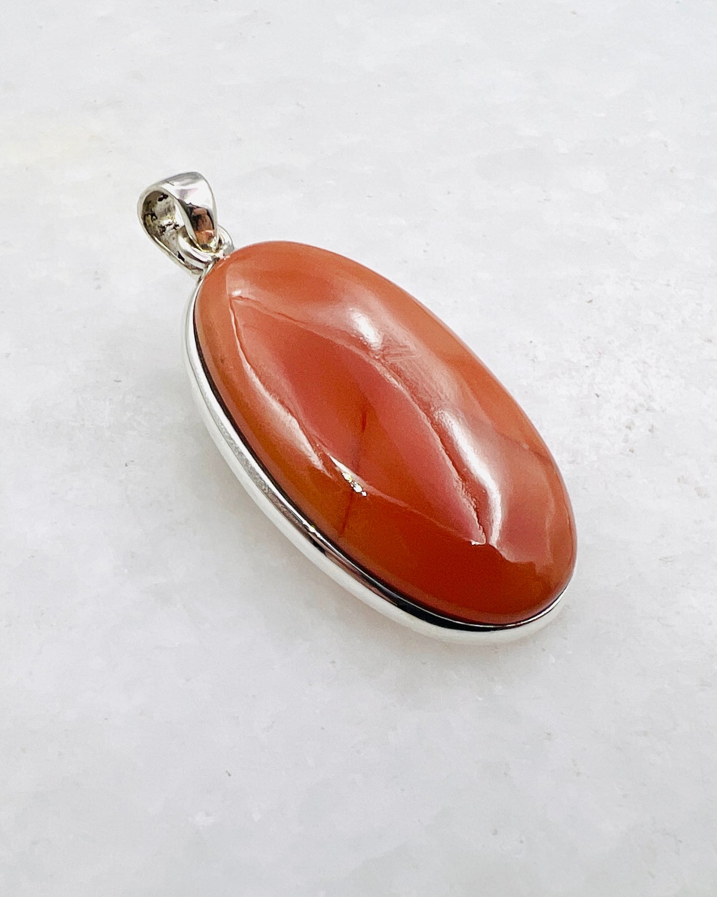 Natural Carnelian (India) in 0.925 Silver