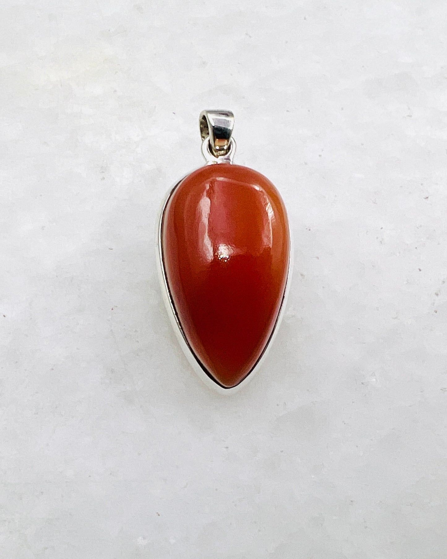 Natural Carnelian (India) in 0.925 Silver