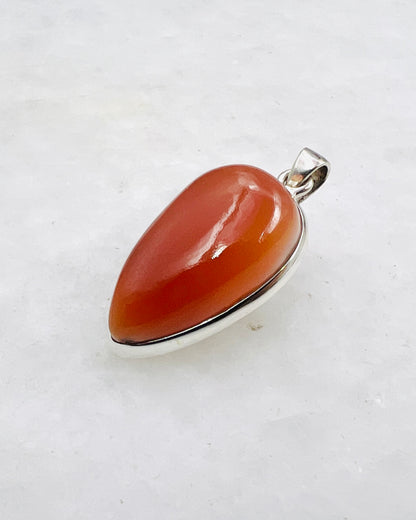 Natural Carnelian (India) in 0.925 Silver