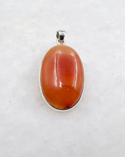 Natural Carnelian (India) in 0.925 Silver