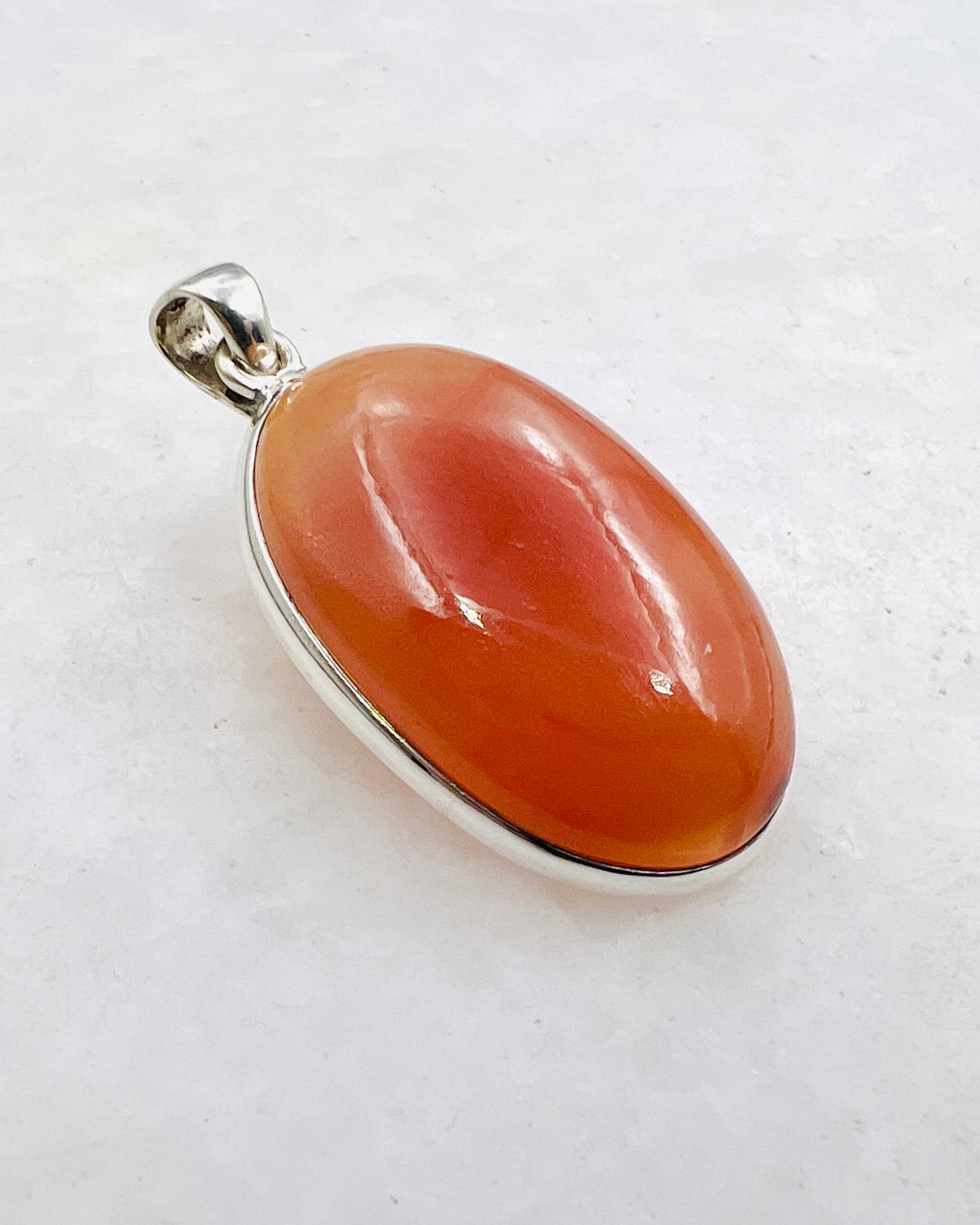 Natural Carnelian (India) in 0.925 Silver