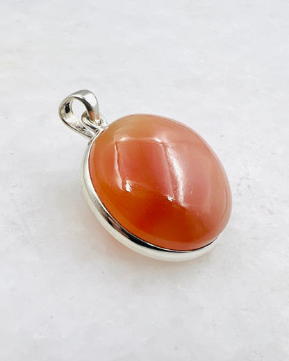 Natural Carnelian (India) in 0.925 Silver