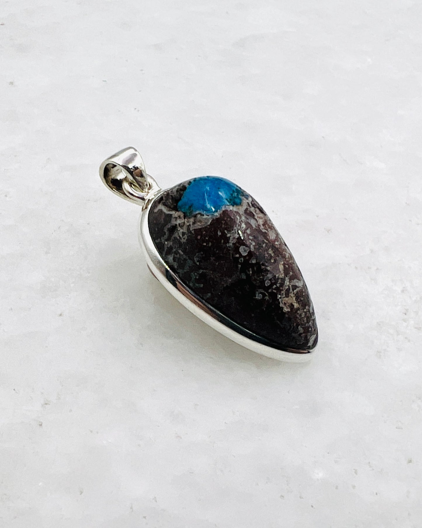 Cavansite in Matrix (India) in 0.925 Silver