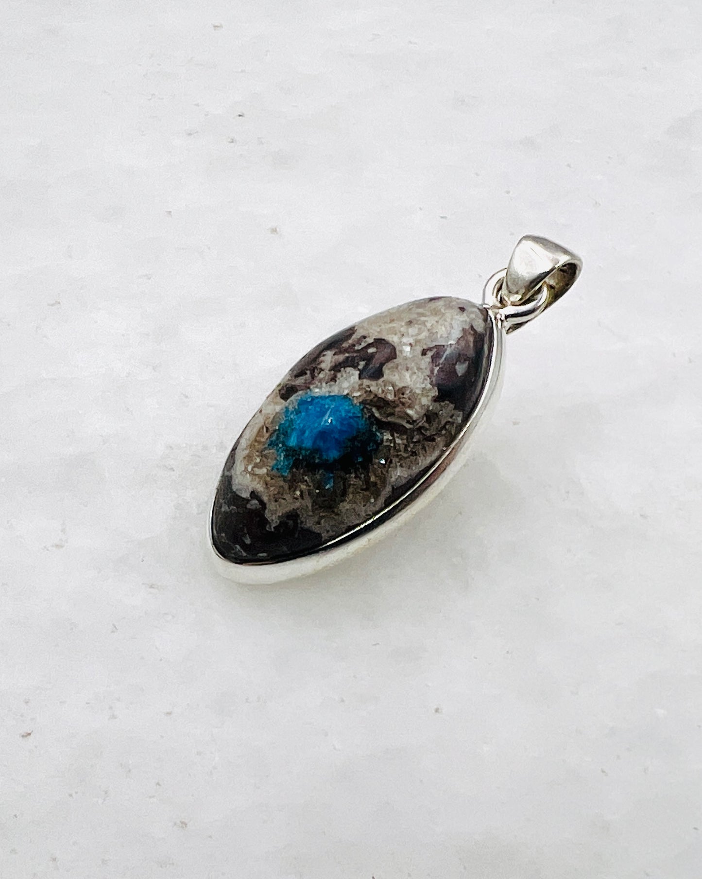 Cavansite in Matrix (India) in 0.925 Silver