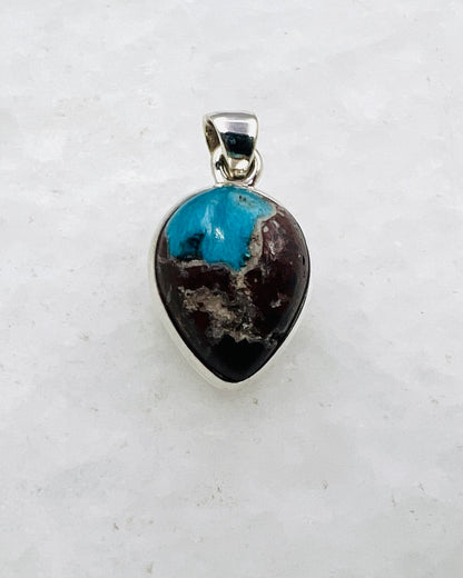 Cavansite in Matrix (India) in 0.925 Silver