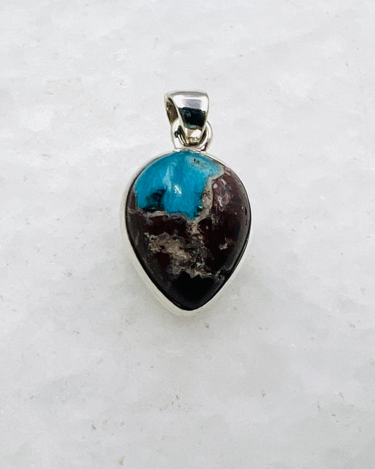 Cavansite in Matrix (India) in 0.925 Silver