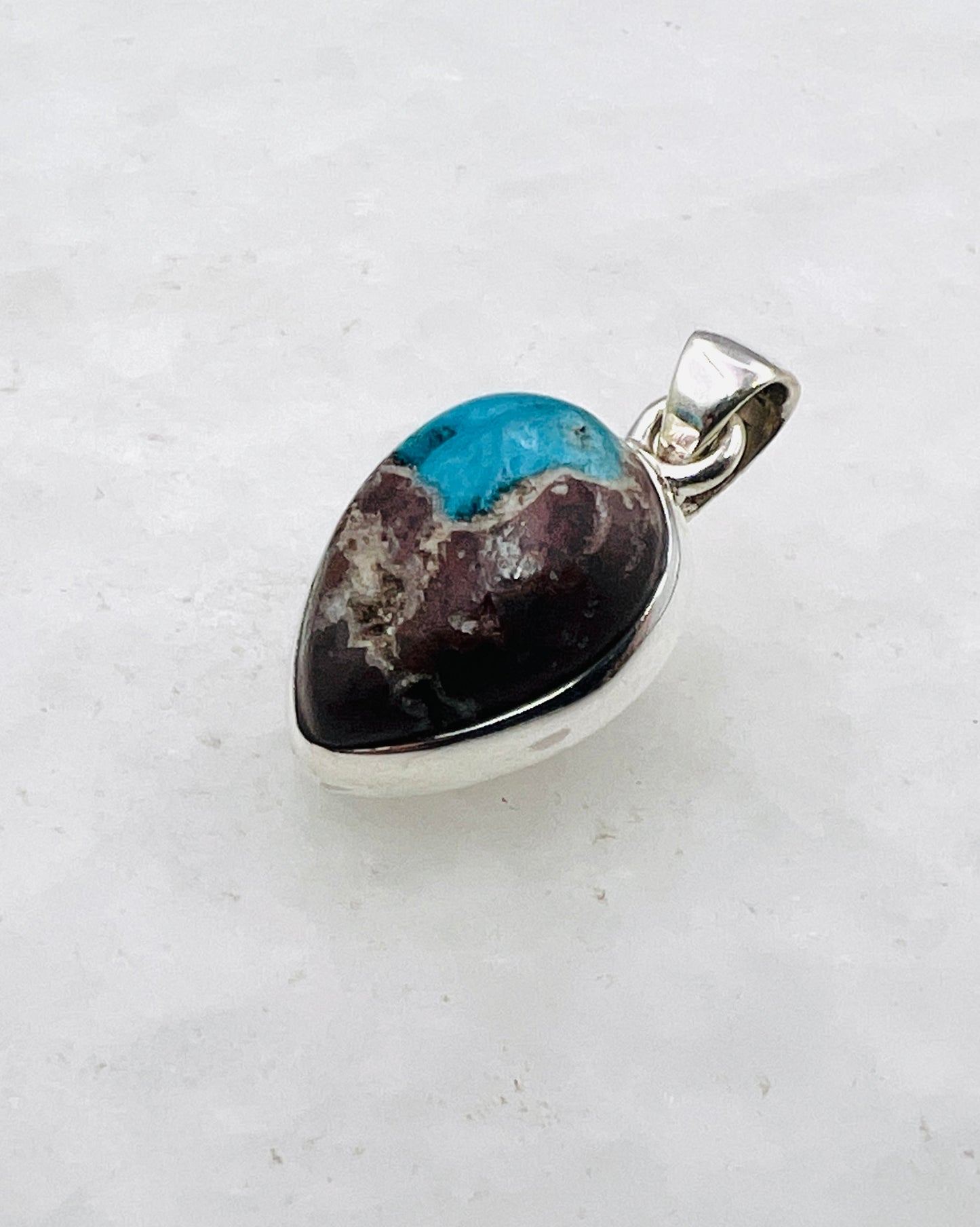 Cavansite in Matrix (India) in 0.925 Silver