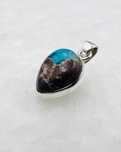 Cavansite in Matrix (India) in 0.925 Silver