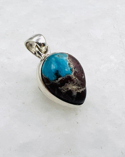 Cavansite in Matrix (India) in 0.925 Silver